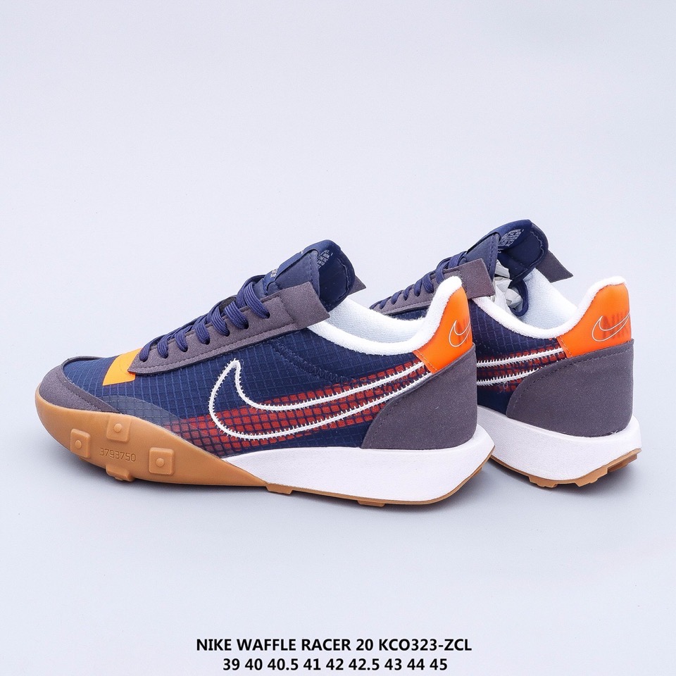 2020 Men Nike Waffle Racer 20 KCO Sea Blue Yellow White